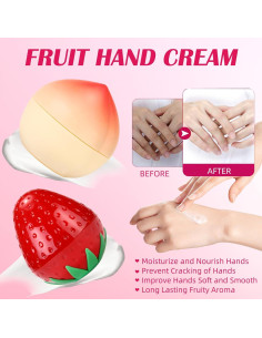 Set de 2 Crema de Manos Hidratante Minfei - Fresa y Lima 2