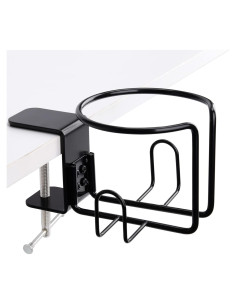 Soporte para Taza de Escritorio LEKUSHA Antidesbordamiento Negro
