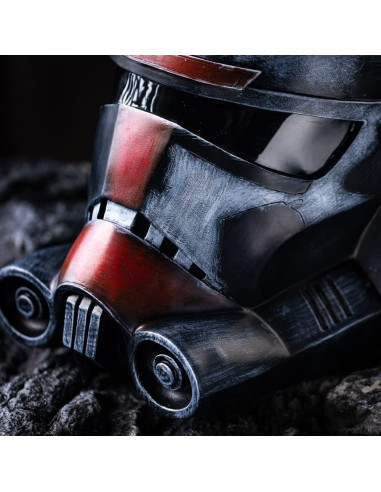 Casco Deluxe Cosplay SW Negro Rojo 50-61 cm Resina
