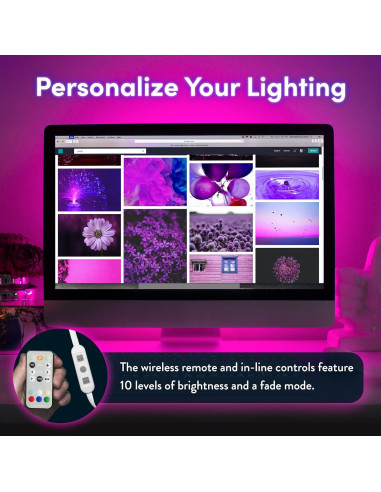 Luces de tira LED Power Practical 99 cm con control remoto