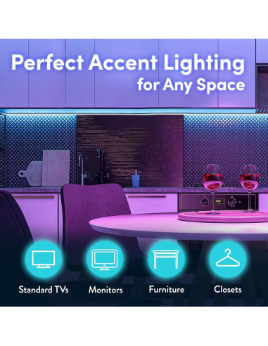 Luces de tira LED Power Practical 99 cm con control remoto