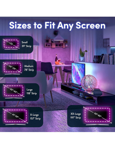 Luces de tira LED Power Practical 99 cm con control remoto