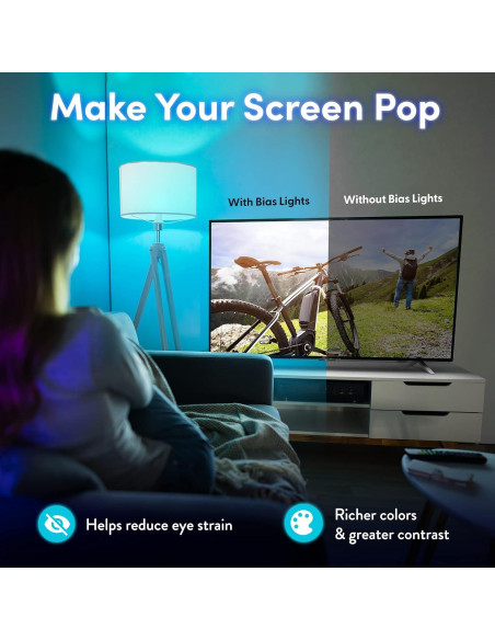 Luces de tira LED Power Practical 99 cm con control remoto Luces de tira LED Power Practical 99 cm con control remoto