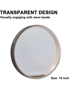 Tambor Oceánico MIHEY 20.32 cm de Perlas de Onda para Relajación 2