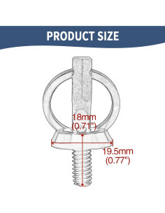 Tornillo de Asiento Antirrobo Jiataban 1/4-20 Cromo para Harley 2