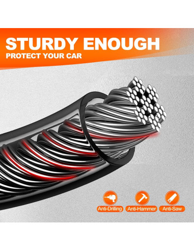 Cerradura de Volante Antirrobo KAYCENTOP L1016PRO-B 43 cm