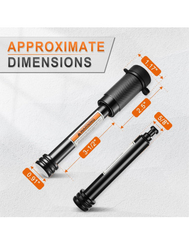 Cerradura de Pasador de Remolque JUSTTOP 16 mm x 89 mm Antivibración