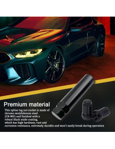 Llave de zócalo CHRYMUM 6 y 7 splines para tuercas de bloqueo 2