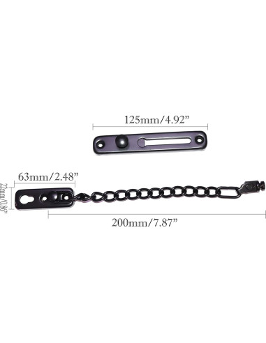 Cadena Antirrobo de Acero Inoxidable FGen - 2 Piezas 125x63mm
