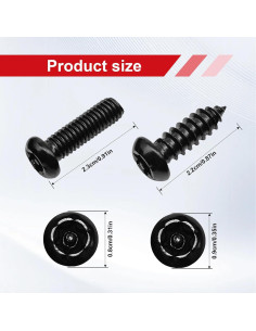 Kits de Tornillos de Seguridad Antirrobo Icyhaws M6 Acero Inoxidable 2