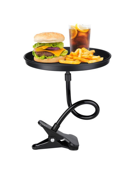 Bandeja de Comida Ajustable para Auto Povtii 22 cm Antideslizante