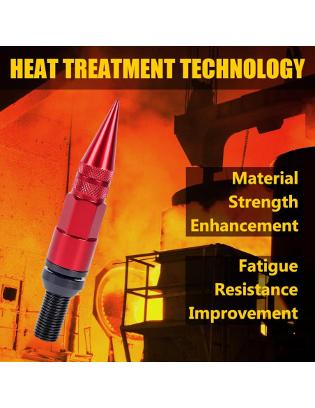 Tornillos de Rueda M14x1.5 muge racing 20 PCS Aluminio Rojo