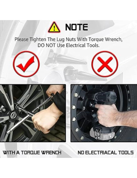 Tornillos de Rueda M14x1.5 muge racing 20 PCS Aluminio Rojo