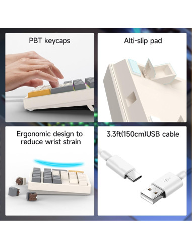 Teclado Numérico Mecánico SIKAI CASE 34 Teclas USB C RGB