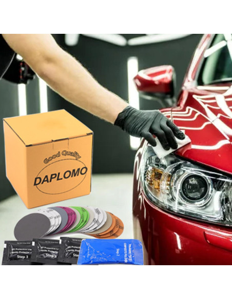 Kit de Restauración de Faros DAPLOMO 36 Piezas con Discos de Lijado