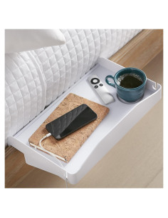 Estante Lateral Blanco Innovaciones Modernas para Cama Alta