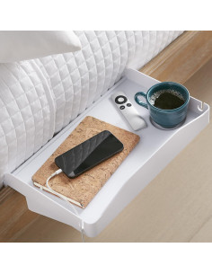 Estante Lateral Blanco Innovaciones Modernas para Cama Alta 2
