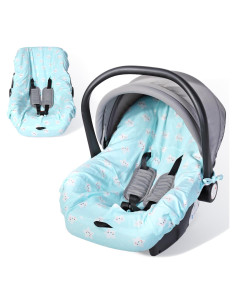 Funda de Asiento de Coche para Bebé Orzbow Algodón Azul