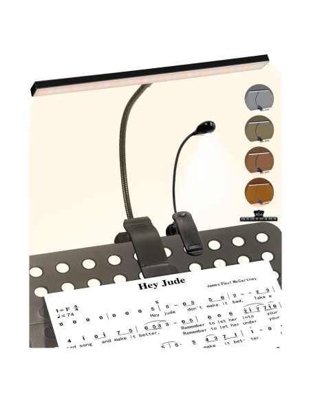 Luz de Atril LED UrsaMajor con Clip Recargable 30cm