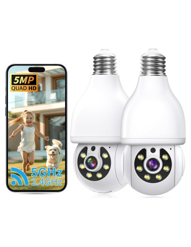 Cámara de Seguridad WiFi Inalámbrica NoahTec 5MP Doble Banda