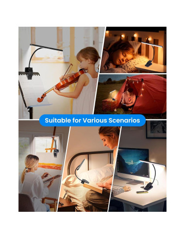 Luz de Atril LED UrsaMajor con Clip Recargable 30cm