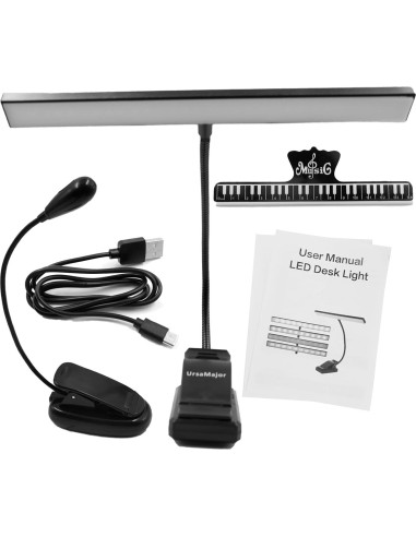 Luz de Atril LED UrsaMajor con Clip Recargable 30cm