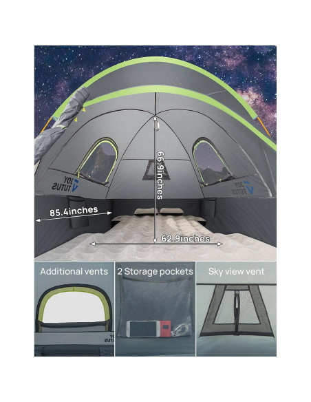 Tienda para Camioneta JOYTUTUS 1.52m Impermeable Doble Capa