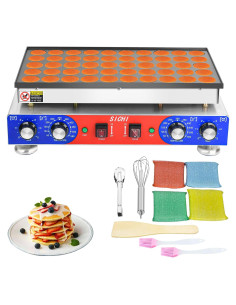 Mini Máquina de Pancakes SICHI 50 Pcs Antiadherente 110V
