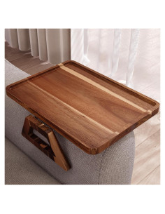 Bandeja de reposabrazos de madera de acacia Danfoxer 32.9x24cm
