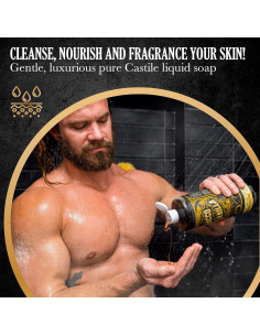 Jabón Líquido de Castilla Vegano para Hombres - Tabaco Vainilla 2