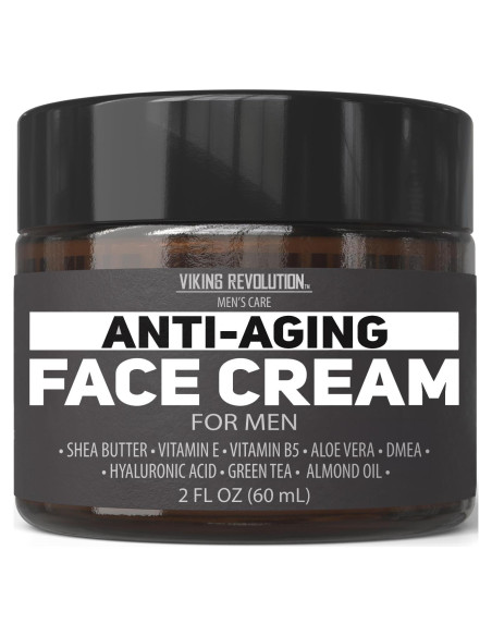 Crema Facial Anti Envejecimiento Viking Revolution 59 ml - Hidratante con Ácido Hialurónico y Aloe Vera