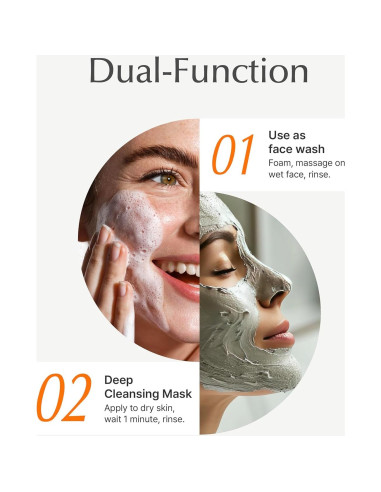 SU:M Máscara de Arcilla 150 ml - Limpiador Facial 2 en 1