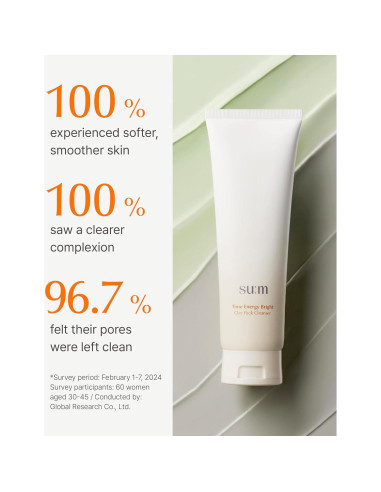 SU:M Máscara de Arcilla 150 ml - Limpiador Facial 2 en 1