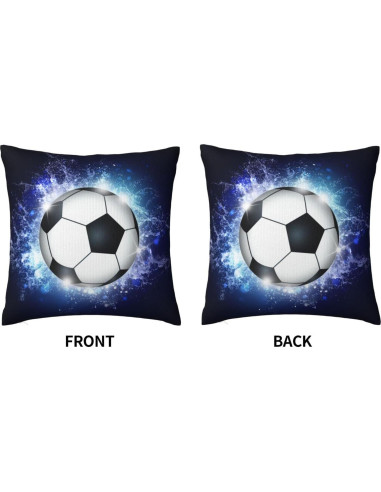 Funda de Almohada Cuadrada SNAPMADE 45x45 cm Deportiva Azul