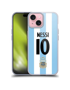Funda de Gel Suave Head Case para iPhone 15 Argentina Messi