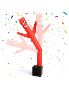 Mini Hombre Inflable Rojo con Ventilador - Decoración de Fiesta