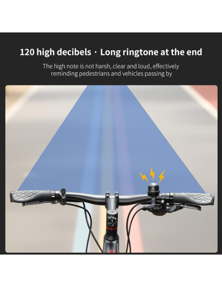 Soporte Timbre de Bicicleta TOSUOD Antirrobo Impermeable 22.2mm