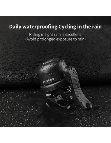 Soporte Timbre de Bicicleta TOSUOD Antirrobo Impermeable 22.2mm