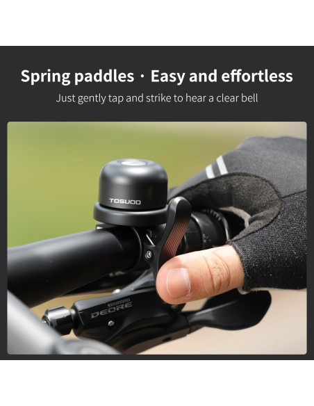 Soporte Timbre de Bicicleta TOSUOD Antirrobo Impermeable 22.2mm