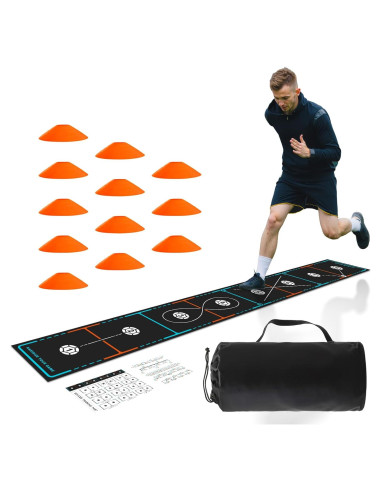 Escalera de Agilidad MUKESKY 360 cm Antideslizante + 12 Conos