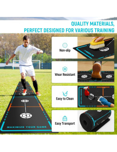 Escalera de Agilidad MUKESKY 360 cm Antideslizante + 12 Conos 2