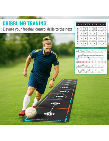 Escalera de Agilidad MUKESKY 360 cm Antideslizante + 12 Conos