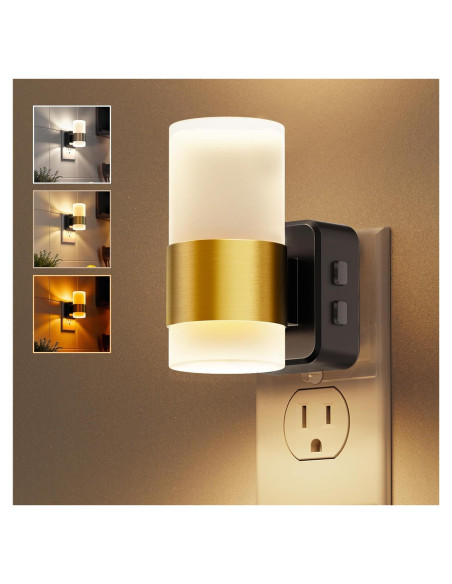 Luz Nocturna LED L LOHAS con Sensor Crepúsculo 3CCT 100LM