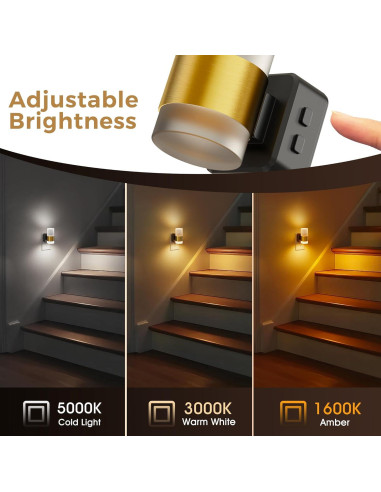 Luz Nocturna LED L LOHAS con Sensor Crepúsculo 3CCT 100LM