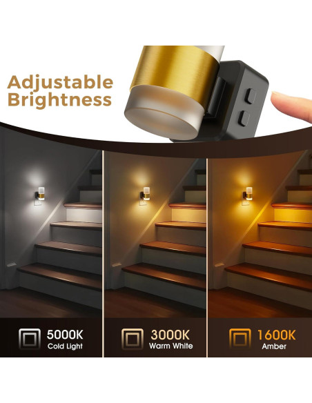 Luz Nocturna LED L LOHAS con Sensor Crepúsculo 3CCT 100LM