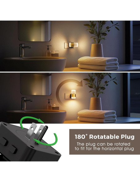 Luz Nocturna LED L LOHAS con Sensor Crepúsculo 3CCT 100LM