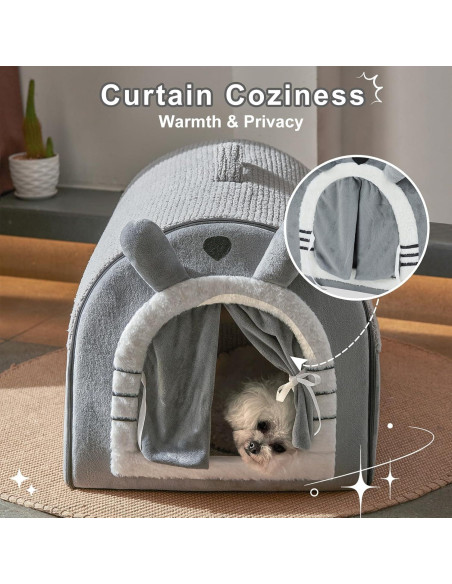 Casa para Gatos Jiupety Cueva Pequeña 35.6x31.5x27.9 cm Casa para Gatos Jiupety Cueva Pequeña 35.6x31.5x27.9 cm