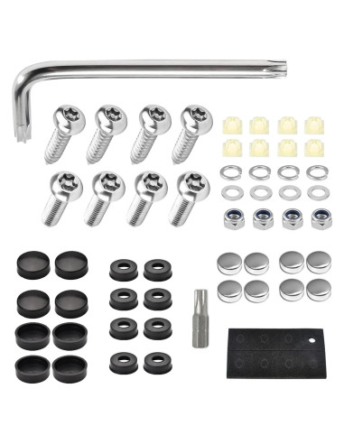 Kits de Tornillos Antirrobo Shakas para Placas de Licencia 54 Piezas
