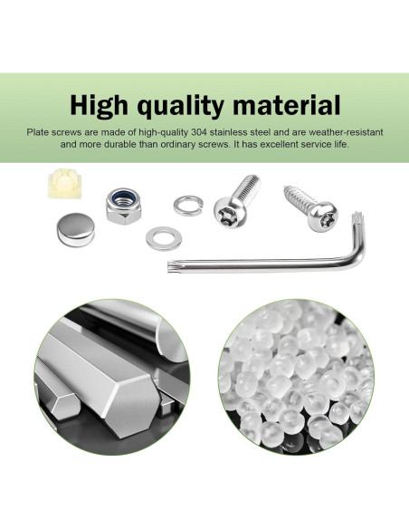Kits de Tornillos Antirrobo Shakas para Placas de Licencia 54 Piezas