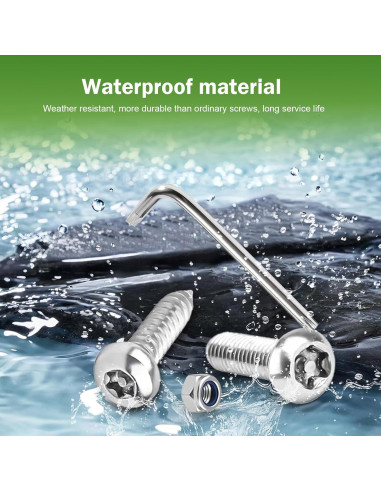 Kits de Tornillos Antirrobo Shakas para Placas de Licencia 54 Piezas